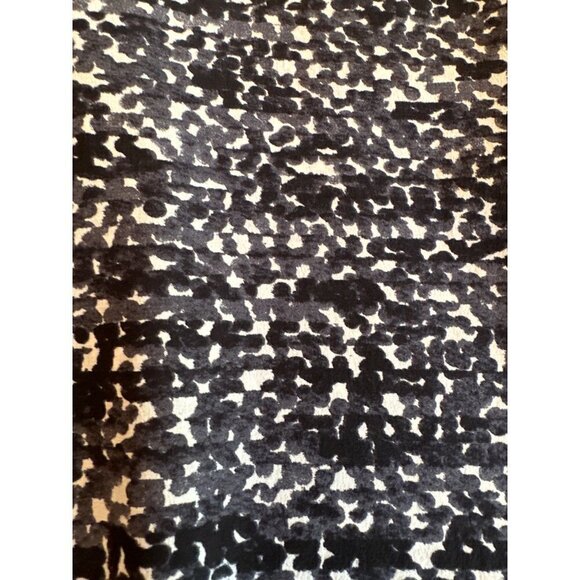 Rebecca Taylor Black Grey 100% Silk V Neck Popover Blouse Size 2 - Picture 2 of 7